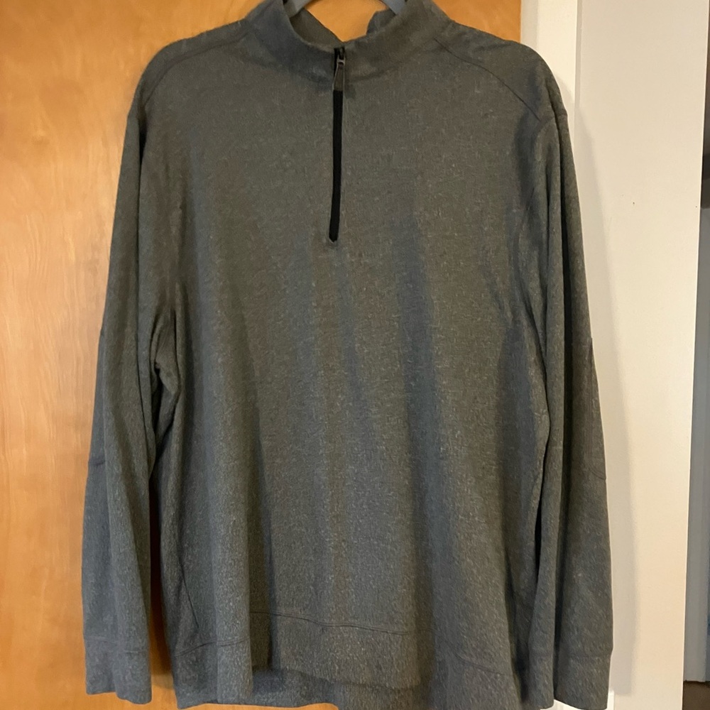 Greg Norman Collection Men's Gray Zip-Up Sweater
